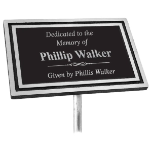 Outdoor Aluminum Memorial Plaque (3 Sizes)