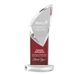 Zenith Series Red Acrylic Award (3 Sizes)