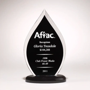 Black Acrylic Flame (3 Sizes)