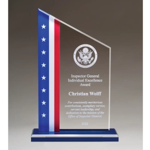 Zenith Series Stars and Stripes Award (3 Sizes)