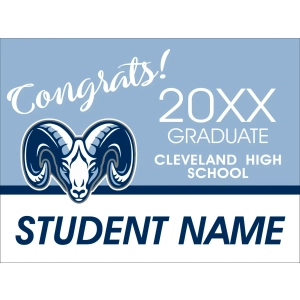 Cleveland High Graduation Sign