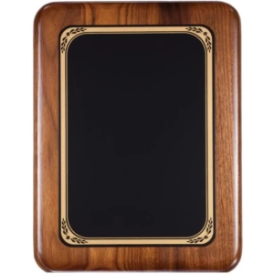 Classic Series Solid Walnut Plaque with Rounded Corners